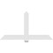 Ekena Millwork Eugene Architectural Grade PVC Gable Bracket, 72"W x 39"H x 2"D x 6"F, 13/12 Pitch GBP072X39X0206EUG00 - alternate 2